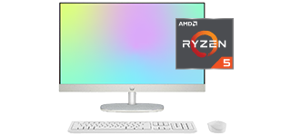 Todo en Uno HP 24-cr0256la. Procesador AMD Ryzen 5. RAM 8 GB. SSD 512 GB. Ll&eacute;vatela por solo $2.199.000