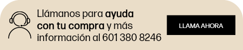 Llámanos para ayuda con tu compra y más información al 601 380 8246. Haz clic para llamar ahora.