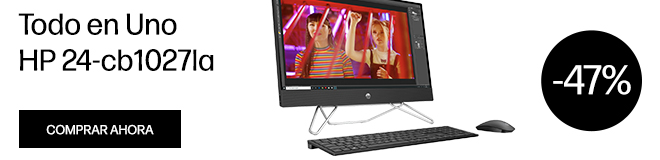 Se adapta a ti y a tu estilo de vida compartido. Todo en Uno HP 24-cb1027la. Procesador Intel® Core™i5 de 12a gen., RAM 8 GB DDR4-3200 MT/s, SSD De 512 GB M.2PCIe® NVMe™.  De: $4.199.900 Llévatela por sólo: $2.199.900 -47% dcto. Haz click para comprar.