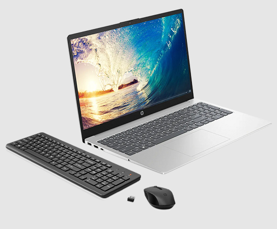 Imagen de combo: Portátil HP 15-fd0021la + Mouse y Teclado 3...