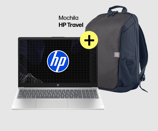 Imagen de una Port&aacute;til HP 15-fc0234la + Mochila HP Travel.
